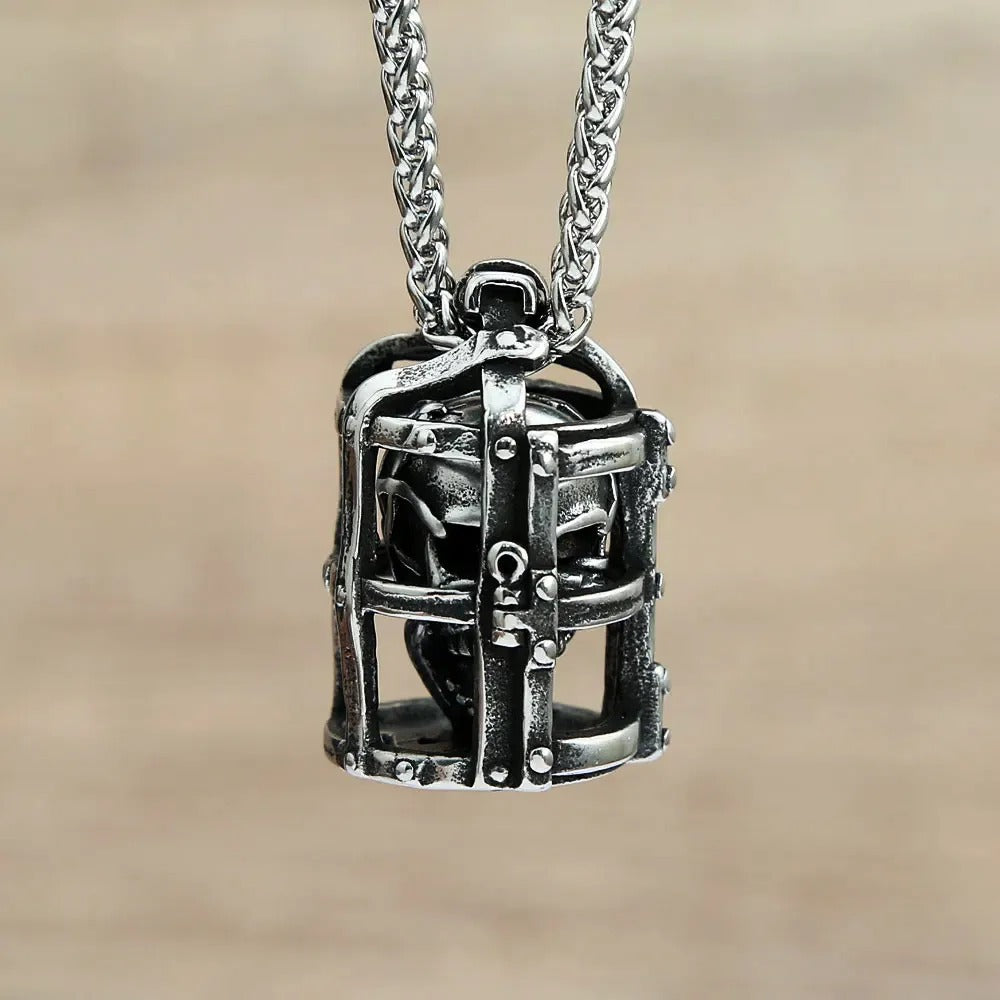 Vintage Skull Stainless Steel Pendant Necklace