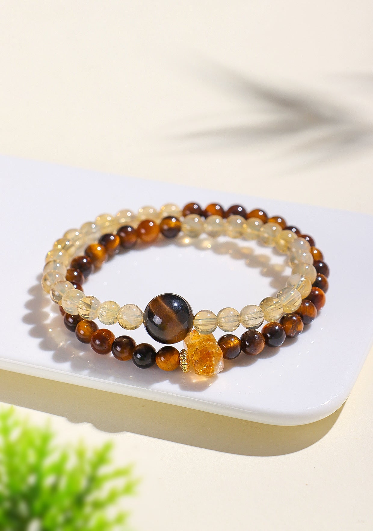 Planderful Fortune's Favor Bracelet – Unique Yellow Tiger Eye Design