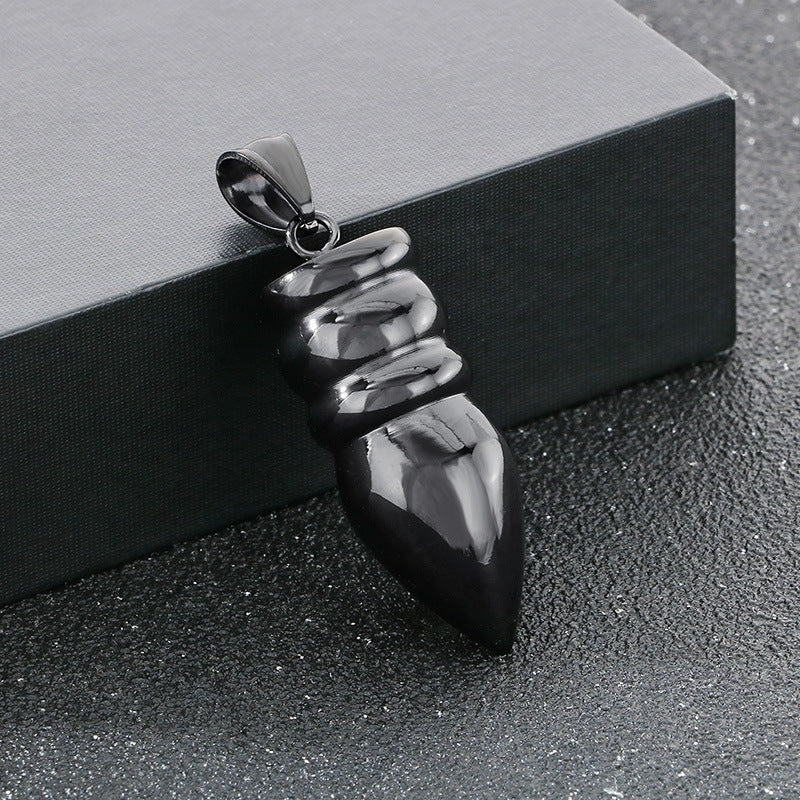 Planderful Hip Hop Wolf Warrior Titanium Necklace Men