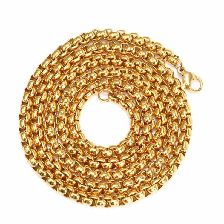 Planderful Everyday Genie Elegant Stainless Steel Square Pearl Pendant Necklace For Unisex Collarbone Style