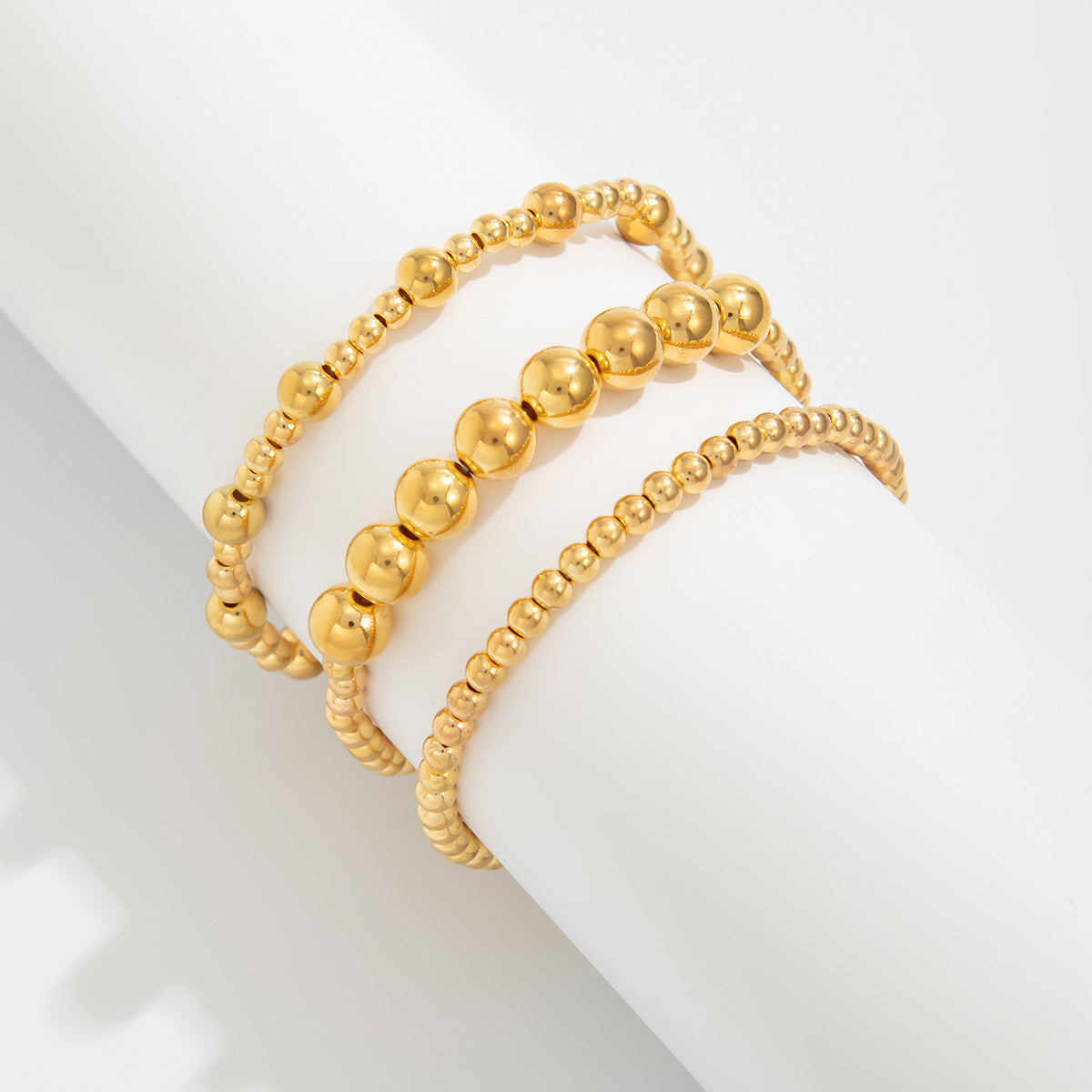 Planderful Vienna Verve Cross Beaded Elastic Bracelet Set For Women Retro Versatile Statement Jewelry