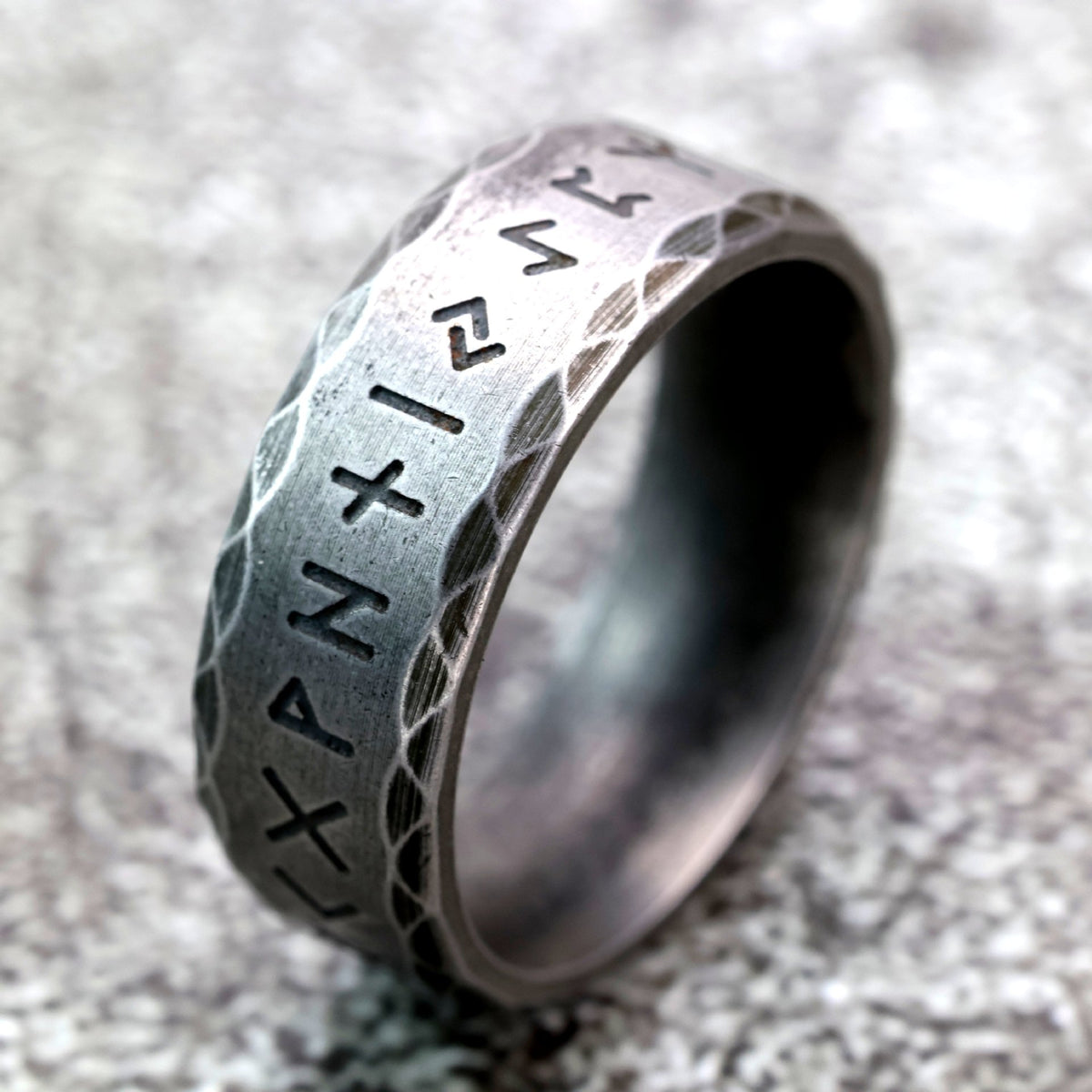 Vintage Viking Stainless Steel Men's Ring