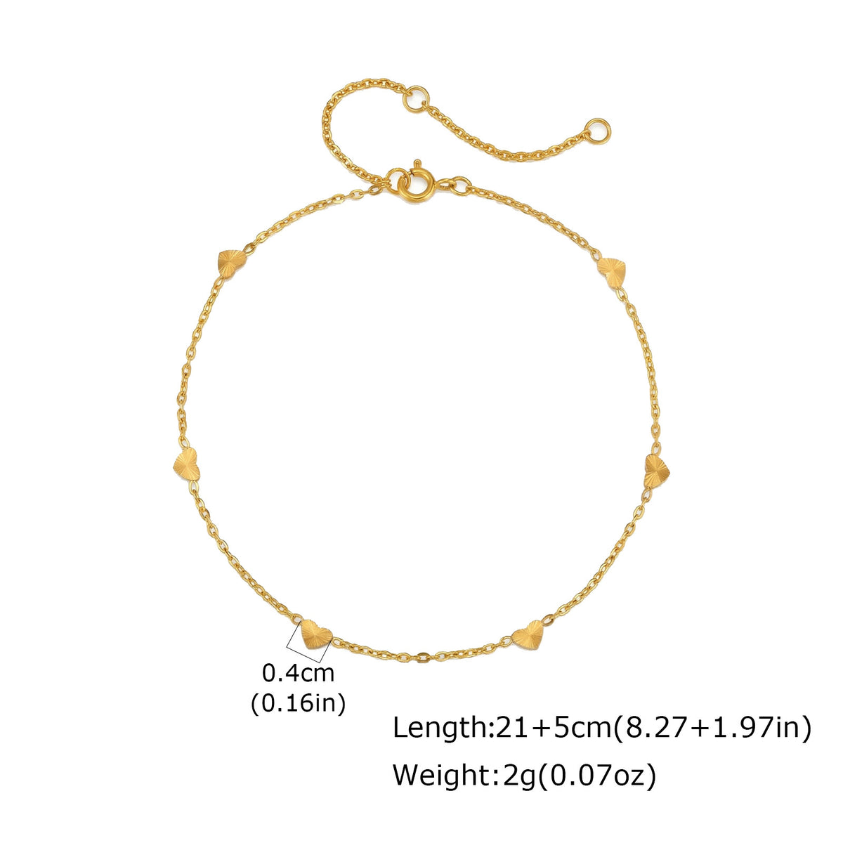 Heart Stainless Steel Bracelet Unisex