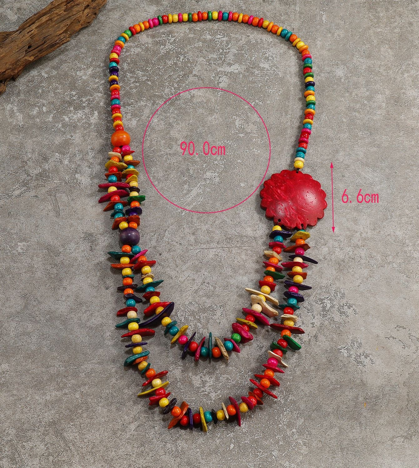 Planderful Savanna Rhythms Necklace – Unique Coconut Shell Woven Design