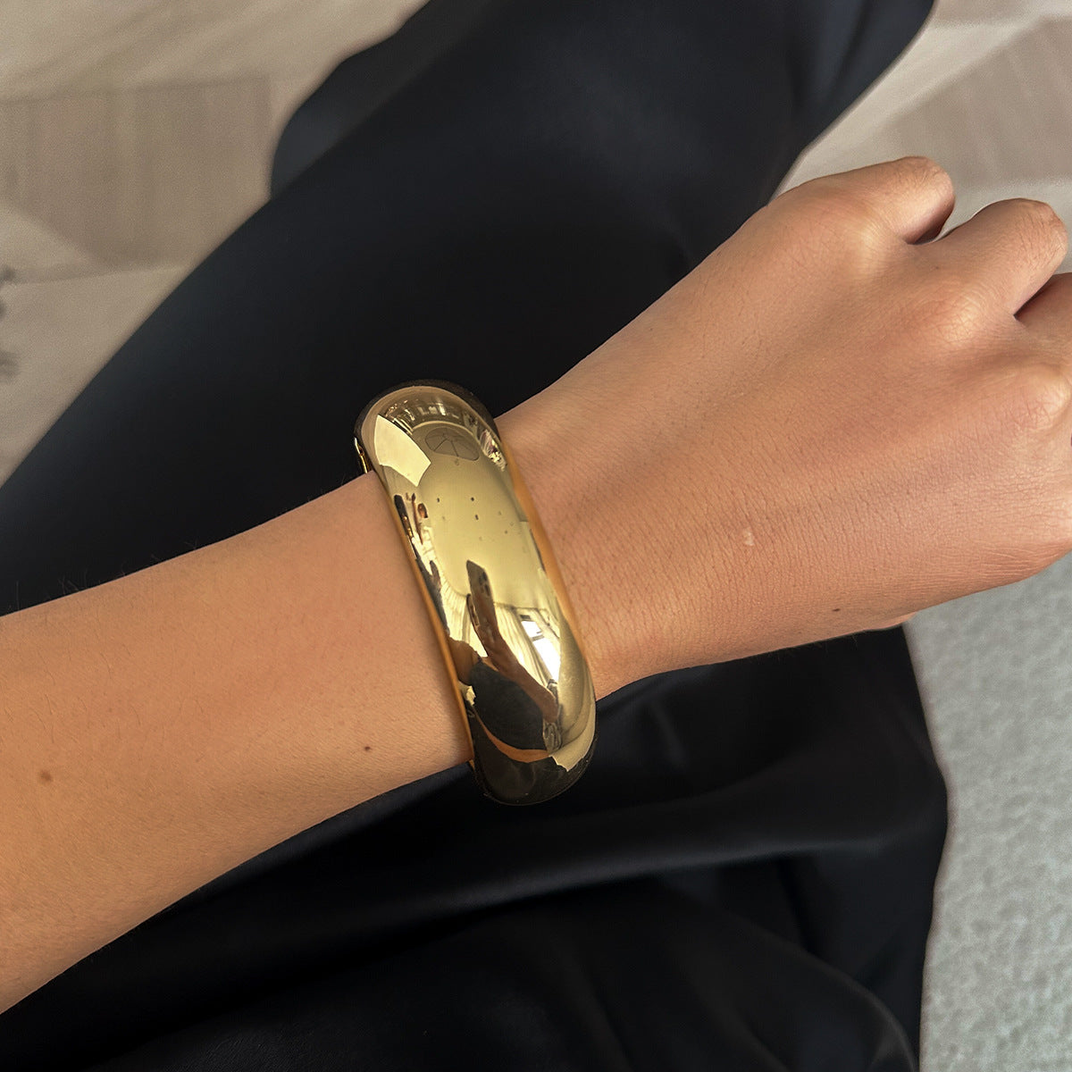 Planderful Vienna Verve Geometric Bracelet For Bold Style Seekers With Spring Buckle