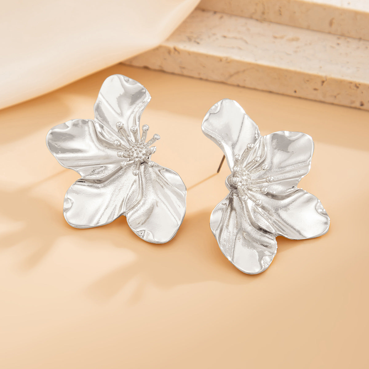 Planderful Vienna Verve Sunflower Fringe Earrings Bold Statement Pearl Leaf For Vintage Lovers