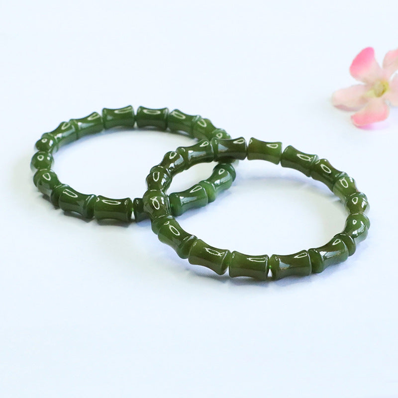 Hetian Jade Bamboo Bracelet