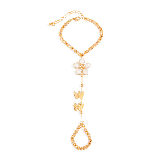Planderful Butterfly Pendant Bracelet For Women Elegant Flower Motif Vienna Verve Collection Everyday Statement Jewelry