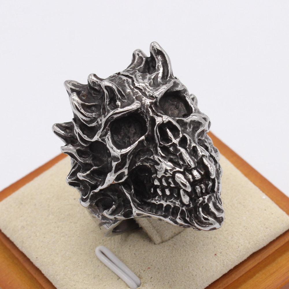 Devil Skull Titanium Steel Ring