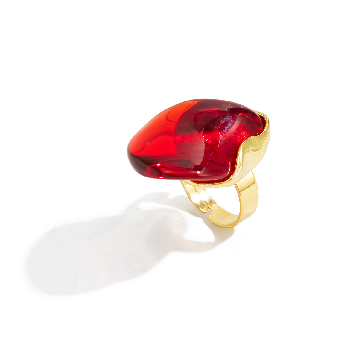 Planderful Water Drop Open Ring Vienna Verve for Women Baroque Statement Jewelry