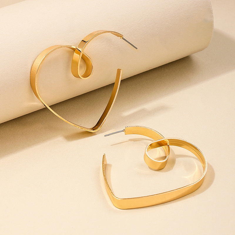 Hollow Heart Earrings - Vienna Verve Collection by Planderful