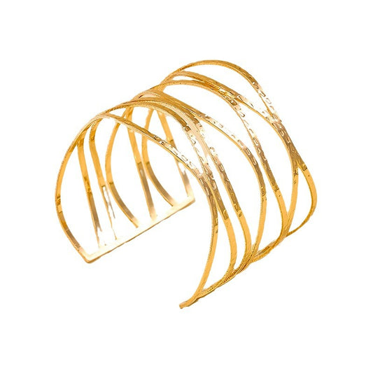 Retro Hollow Multi-Layer Metal Bracelet from Vienna Verve Collection