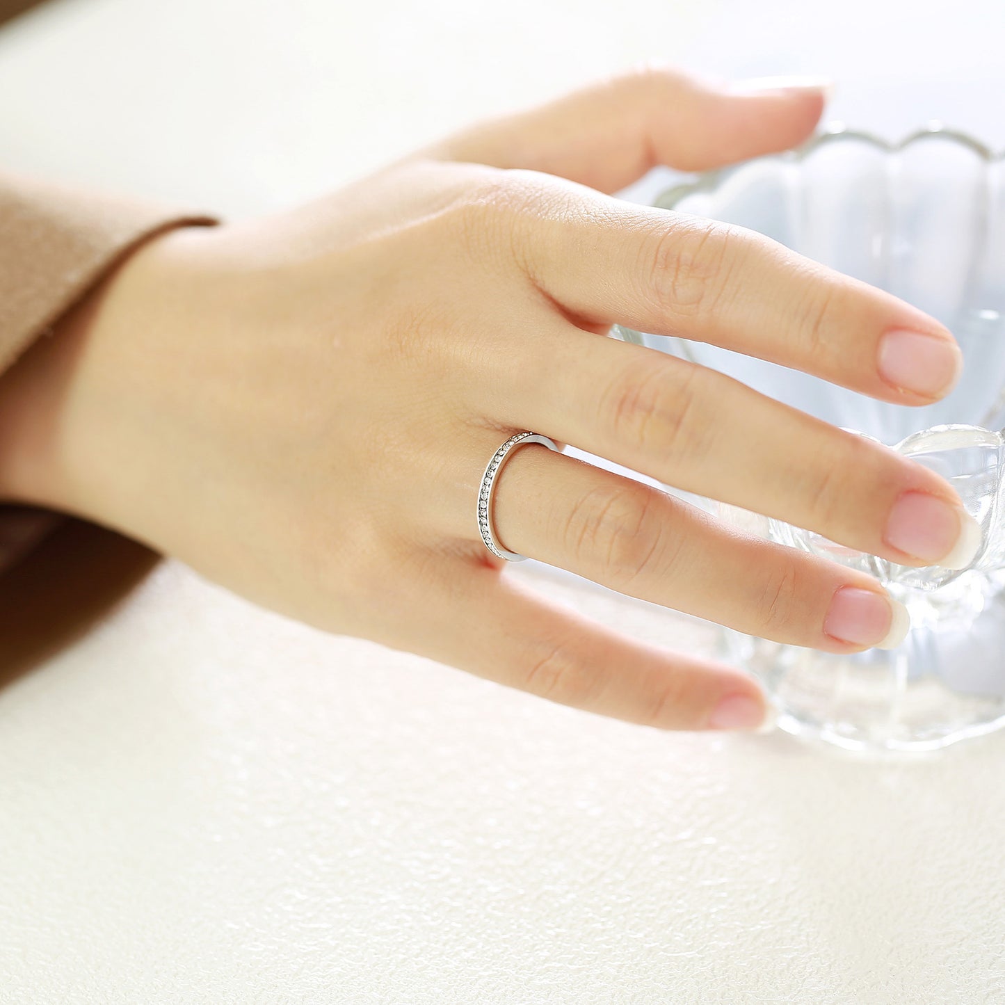 Japanese And Korean Personality Simple Style Women's Ring