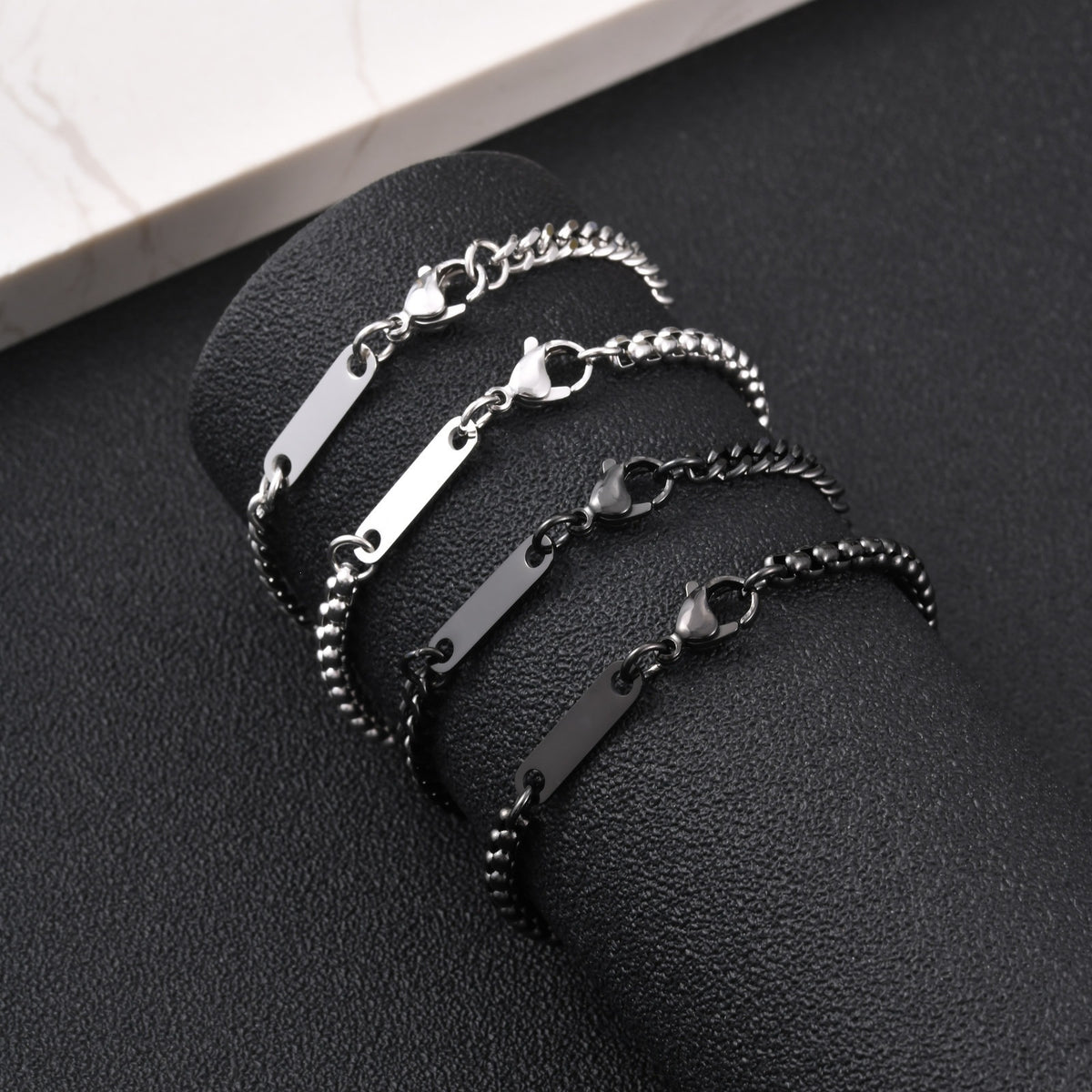 Street Leisure Simple Grinding Stainless Steel Bracelet for Men