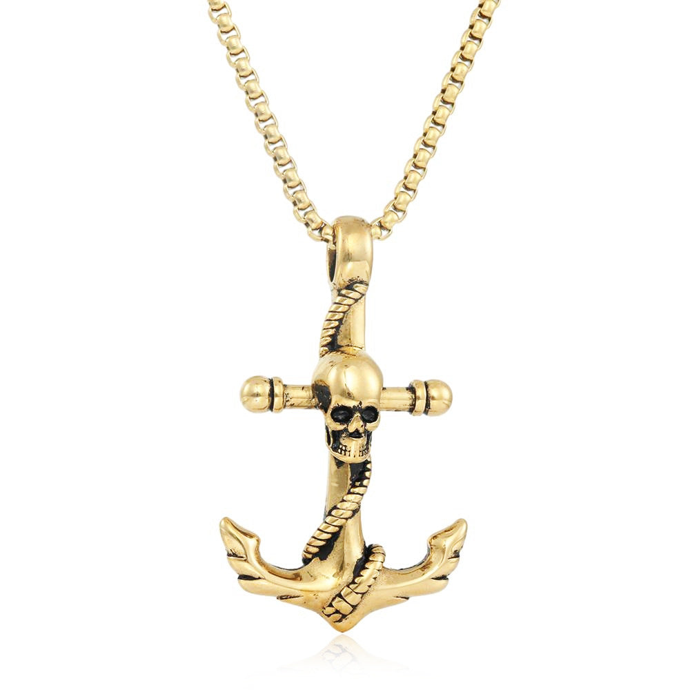 European And American Stainless Steel Boat Anchor Pendant