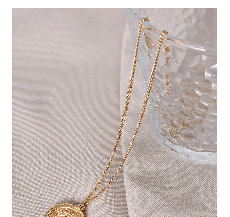 Medusa Goddess Vintage Necklace - Titanium Steel Greek Jewelry