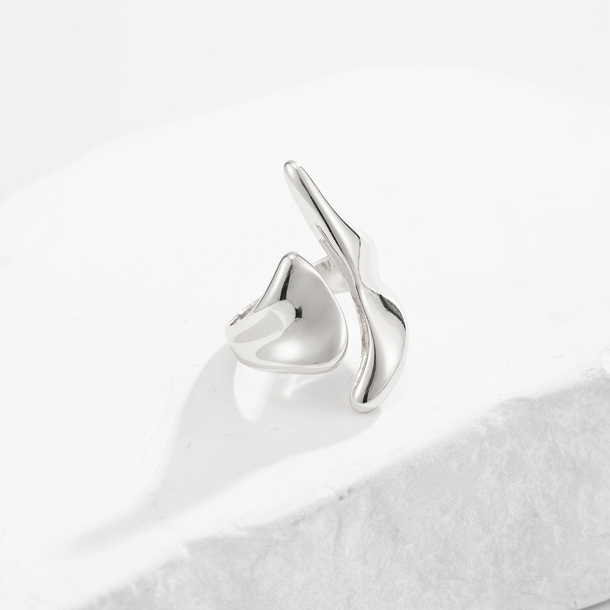 Planderful Vienna Verve 3D Love Ring Open Geometric Statement For Fashion Forward Women