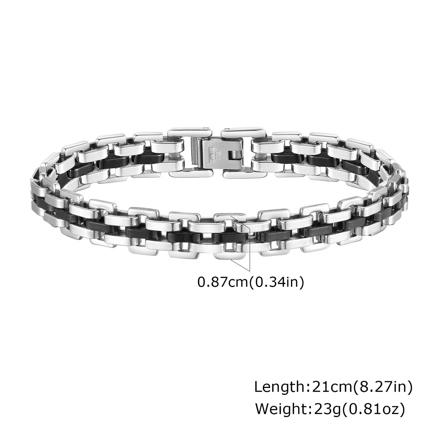 Planderful Mens Stainless Steel Bracelet Exquisite Everyday