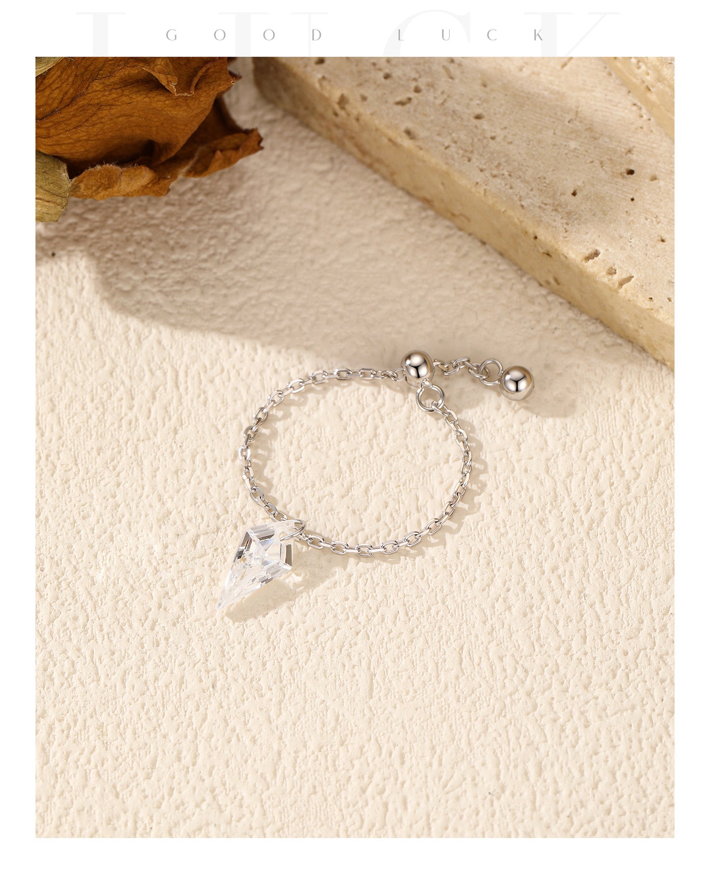 Planderful Everyday Genie Ring – Unique Adjustable Design with Zircon Accent