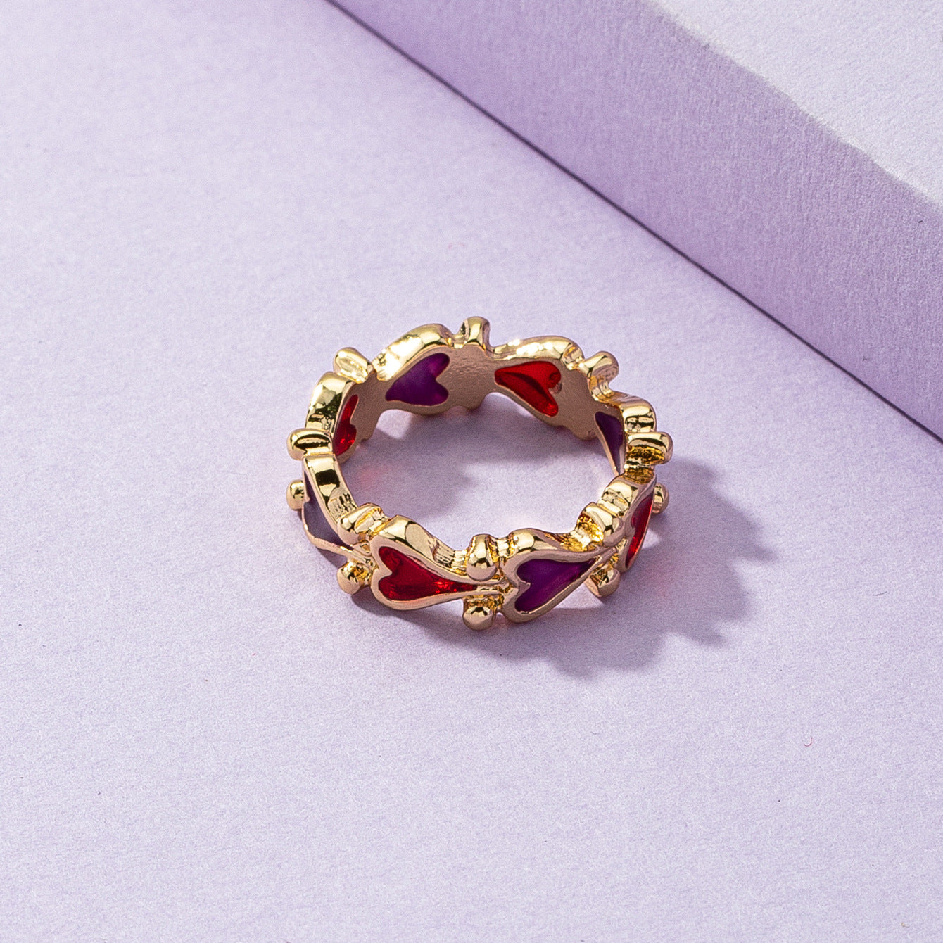 European and American Spring Jewelry Collection - Vienna Verve Love Dropping Oil Ring