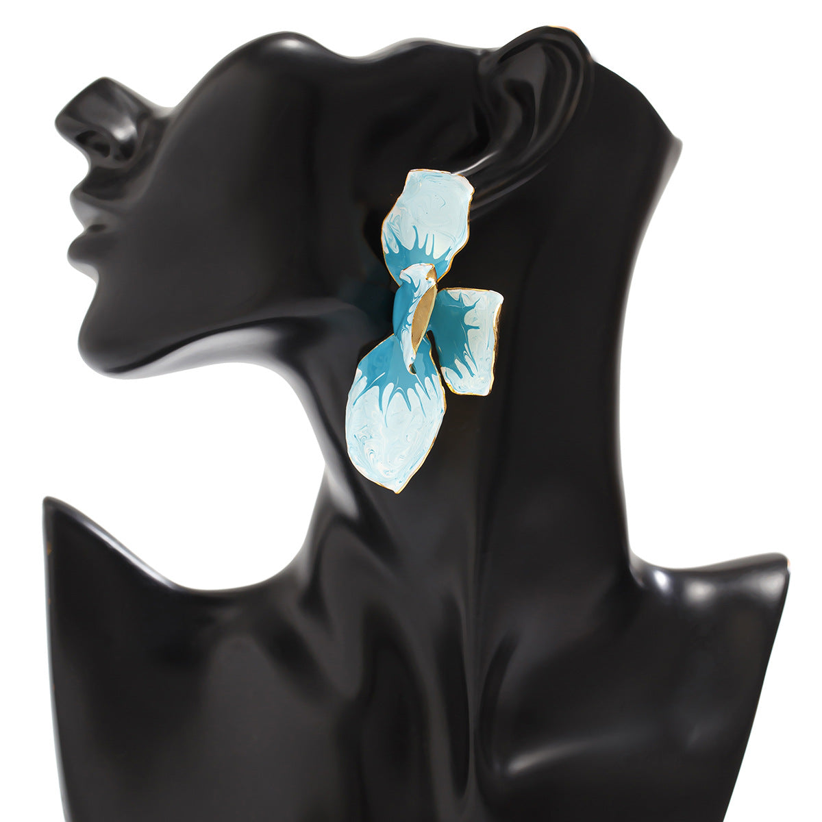 Planderful Vienna Verve Stud Earrings For Women Versatile Metal Statement Jewelry