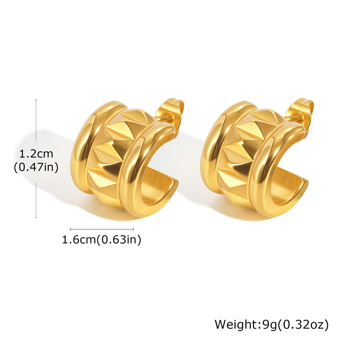 Modern Stainless Steel Earrings — Two Designs