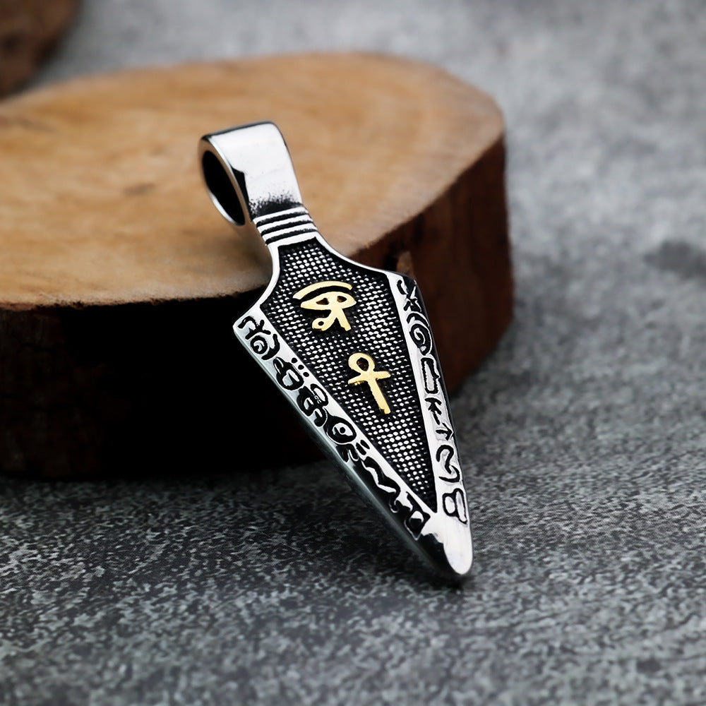 Minimalist Viking Stainless Steel Men's Pendant Necklace