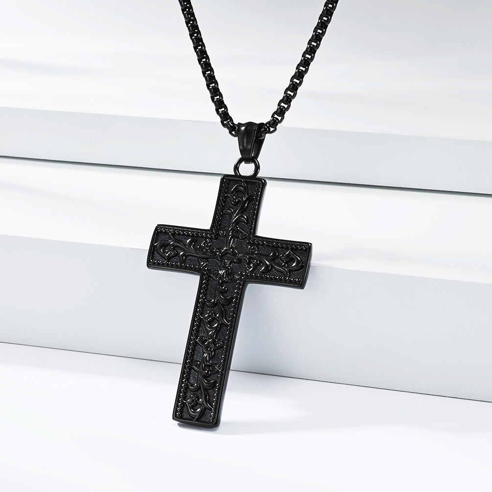 Stainless Steel Cross Gothic Vintage Necklace