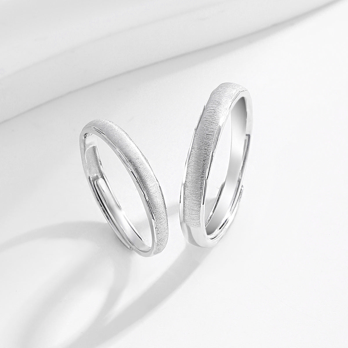 Planderful Everyday Genie – Galaxy 925 Sterling Silver Couple Ring Light Luxury Adjustable Valentine’s Day Gift