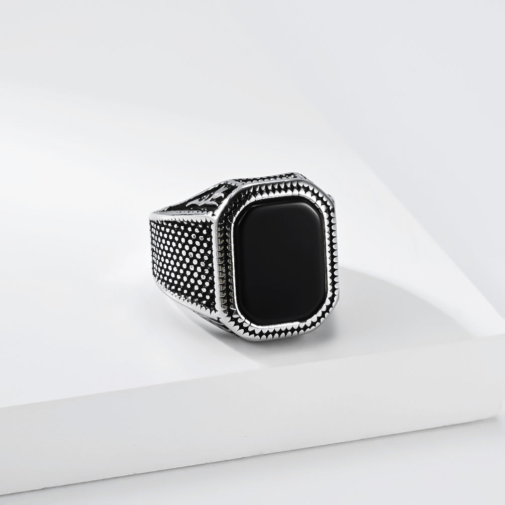 Vintage Stainless Steel Men's Ring