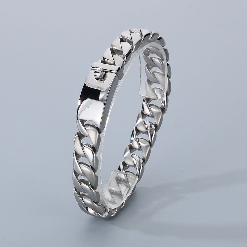 Hipster Dopamine Bracelet And 12mm Cuban Chain For Men