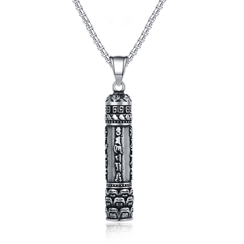 Steel Necklace – Vintage Shurangama Mantra For Men