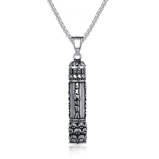 Steel Necklace – Vintage Shurangama Mantra For Men
