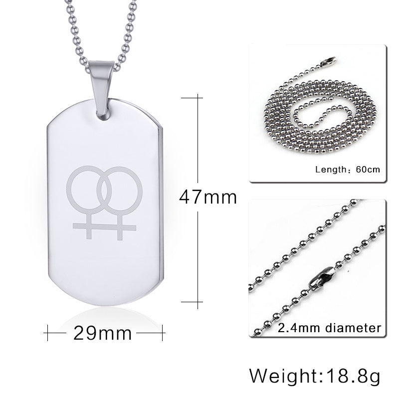 Stainless Steel Pendant Necklace — Two Designs