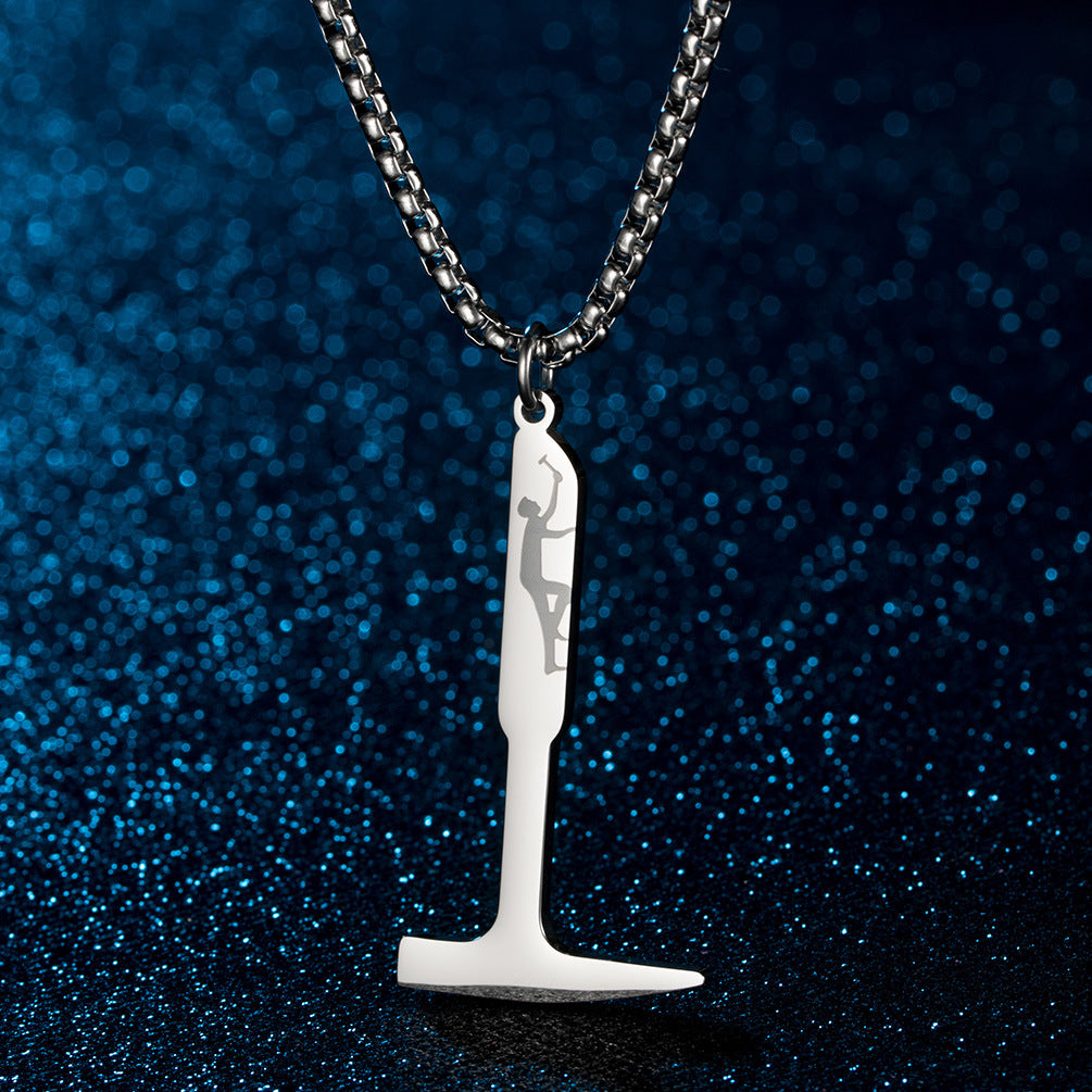 Shawshank Redemption Hammer Pendant Necklace For Film Fans Planderful Durable Titanium Steel Jewelry