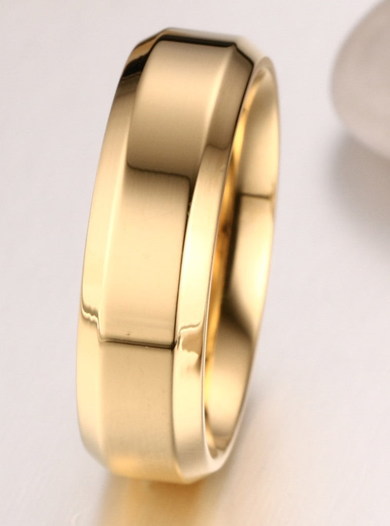 Simple Personalized Ring Stainless Steel Fashion Jewelry