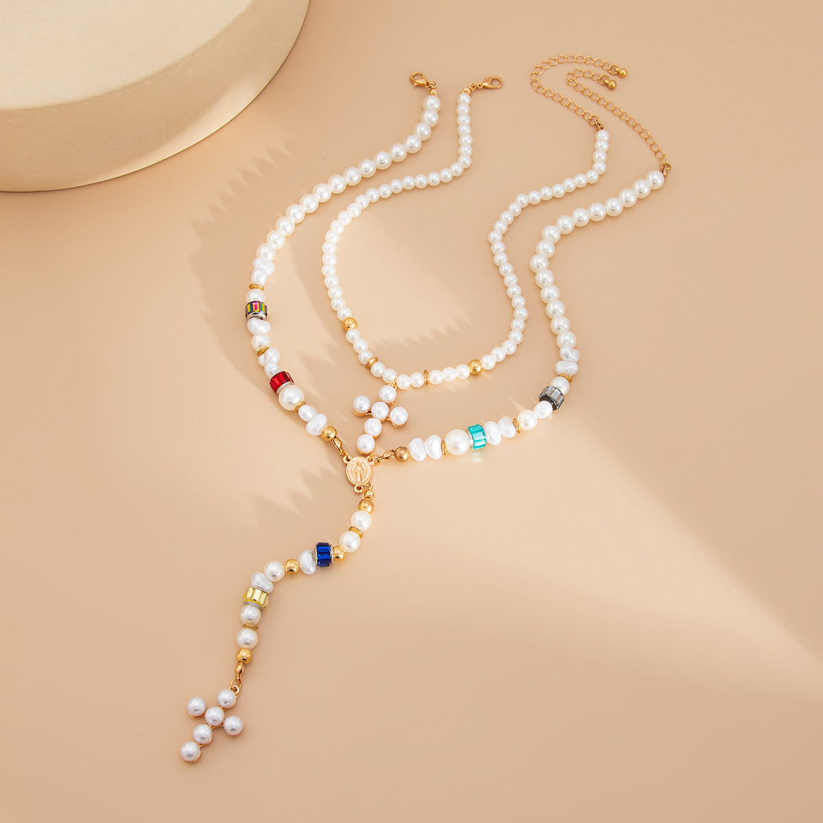Planderful Vienna Verve Necklace – Retro French Pearl and Zircon Design
