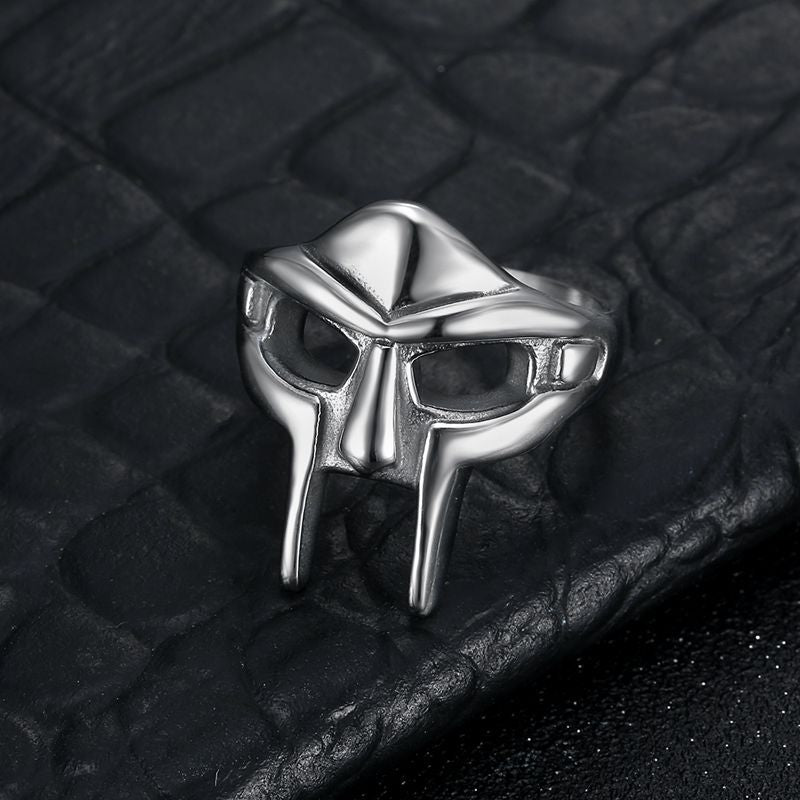 Planderful Spartan Helmet Ring Stainless Steel Retro Gladiator Mens Ring For Everyday Wear