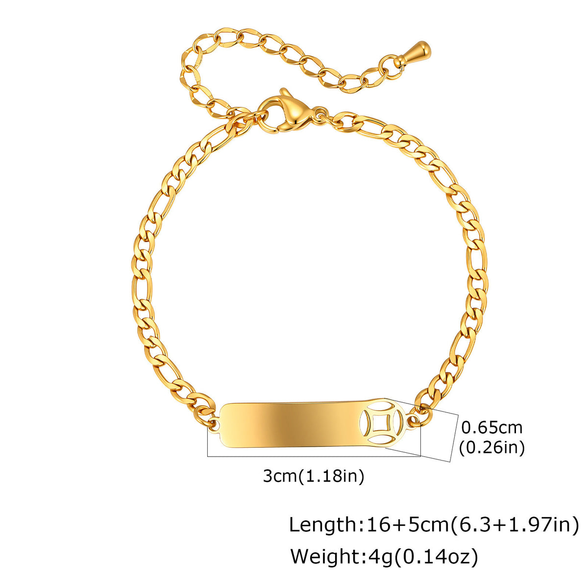 Slim Gold-Tone Copper Bracelet