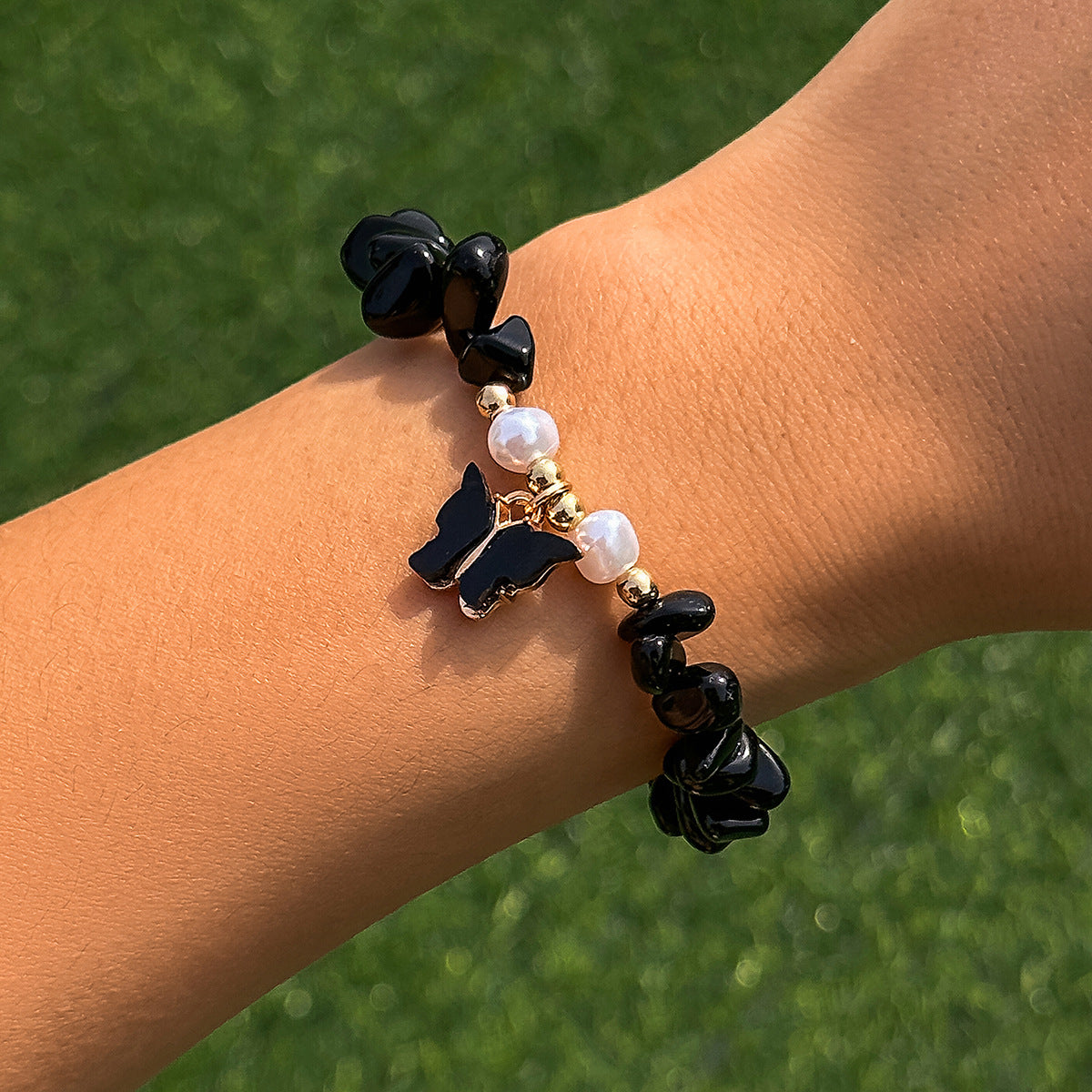 Vibrant Butterfly Necklace from Planderful Collection's Vienna Verve Line in Summer Holiday Style.