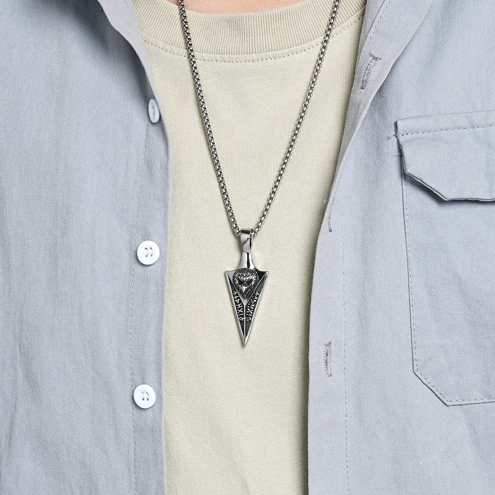 Stainless Steel Viking Vintage Necklace