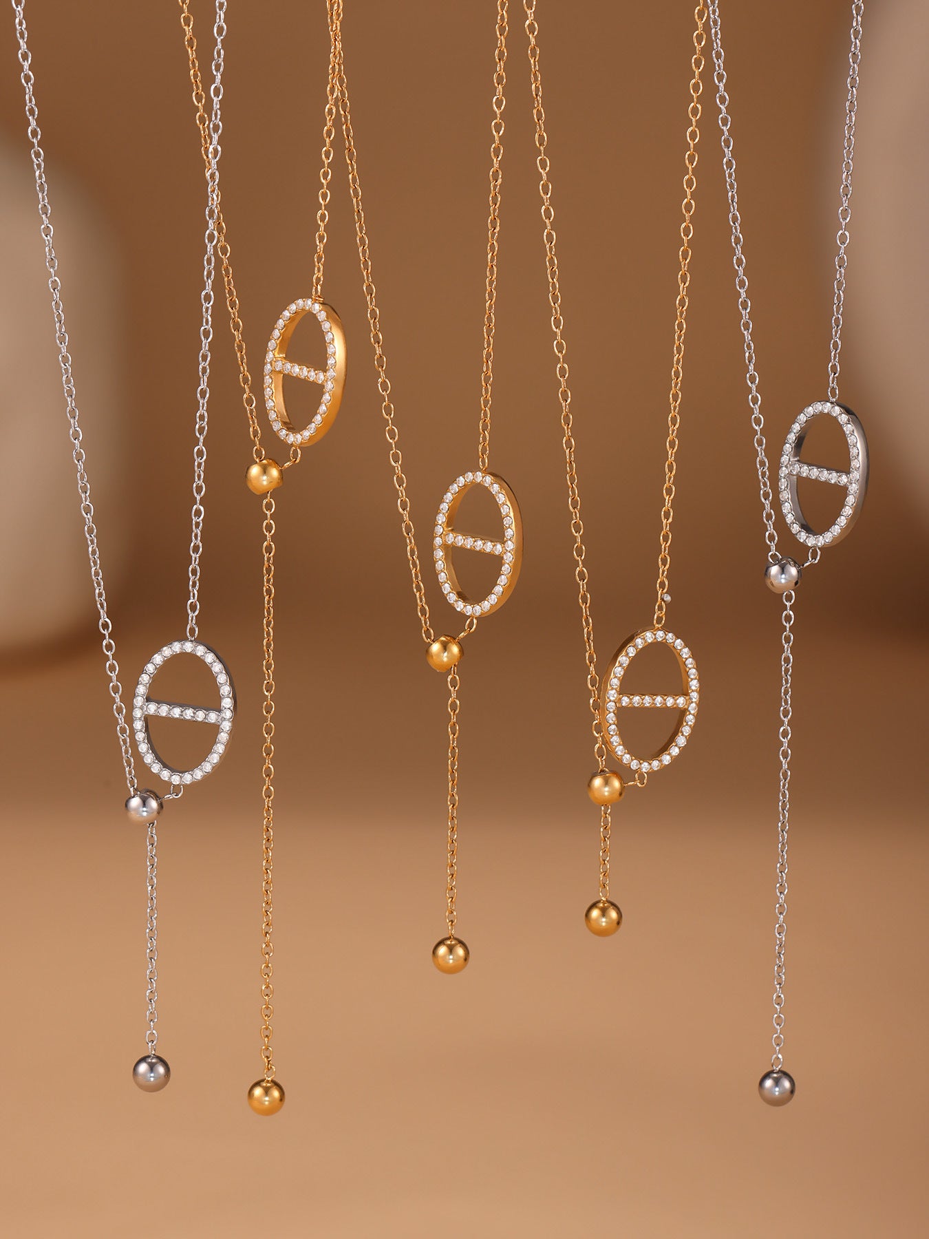 Planderful Zircon Tassel Clavicle Necklace Luxury For Women