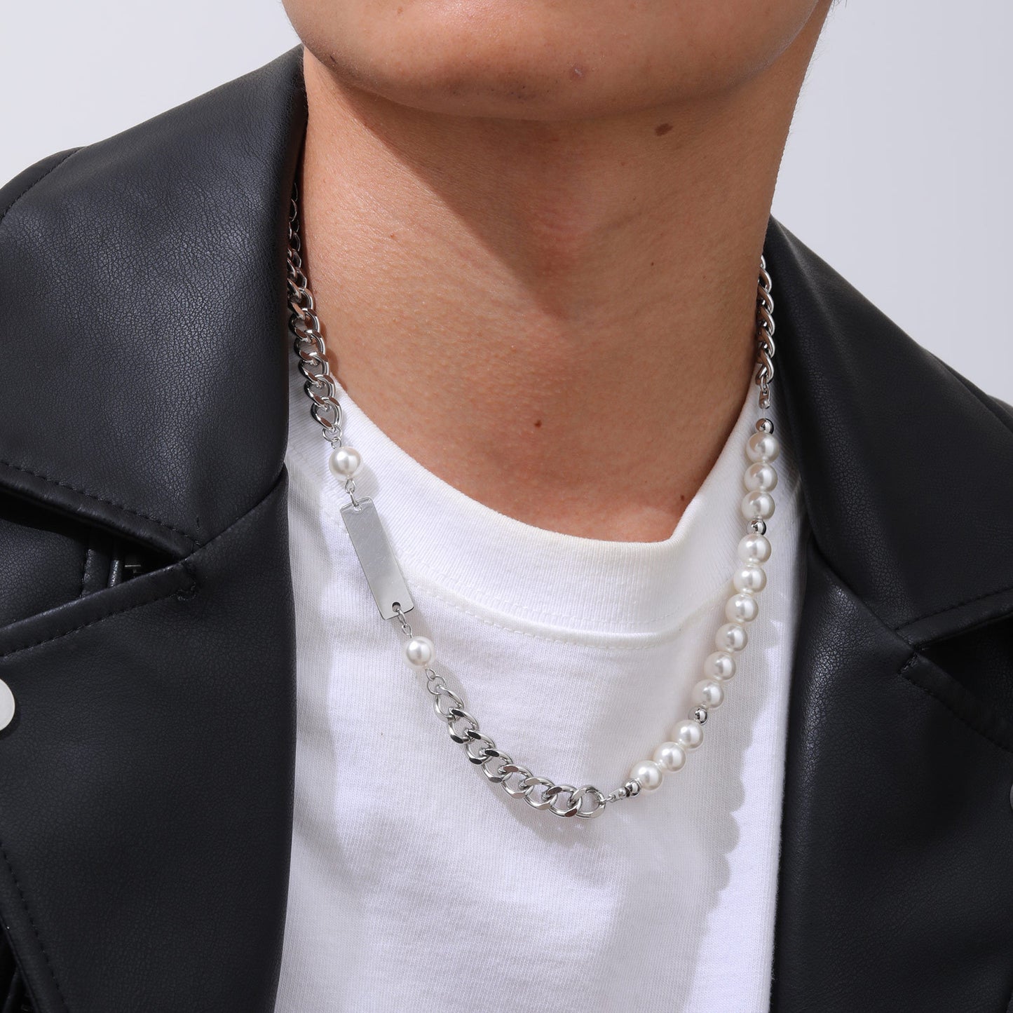 Hip Hop Men's Stainless Steel Cuban Chain Necklace for Men