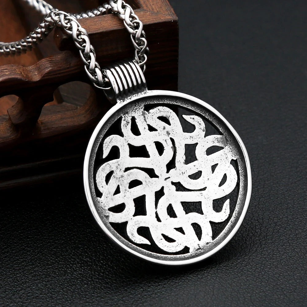 Celtic Viking Stainless Steel Men's Pendant Necklace