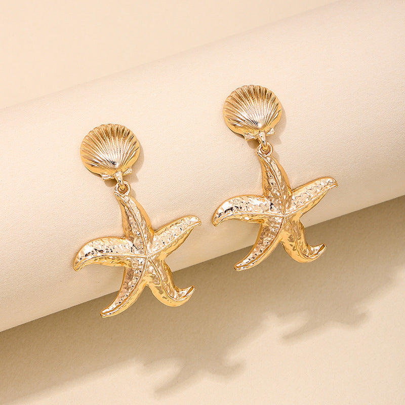 Seaside Chic Seashell and Starfish Earrings - Wholesale Summer Collection by Planderful