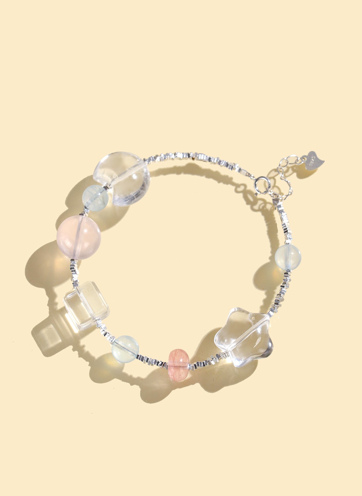 Planderful Fortune's Favor Bracelet – Sweet and Cute Aquamarine Star and Moon Design