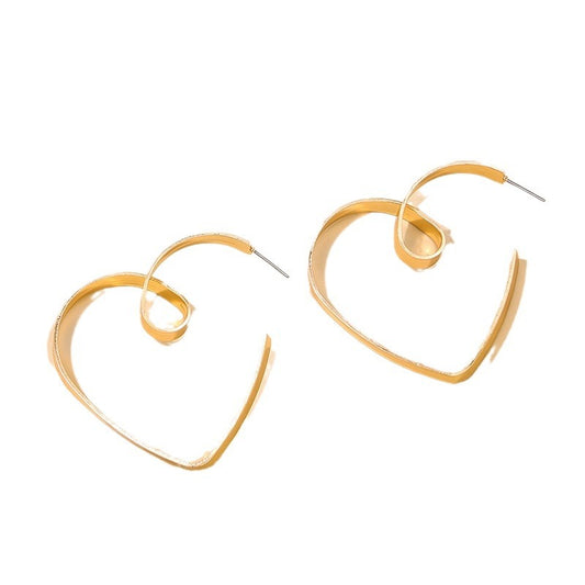 Hollow Heart Earrings - Vienna Verve Collection by Planderful