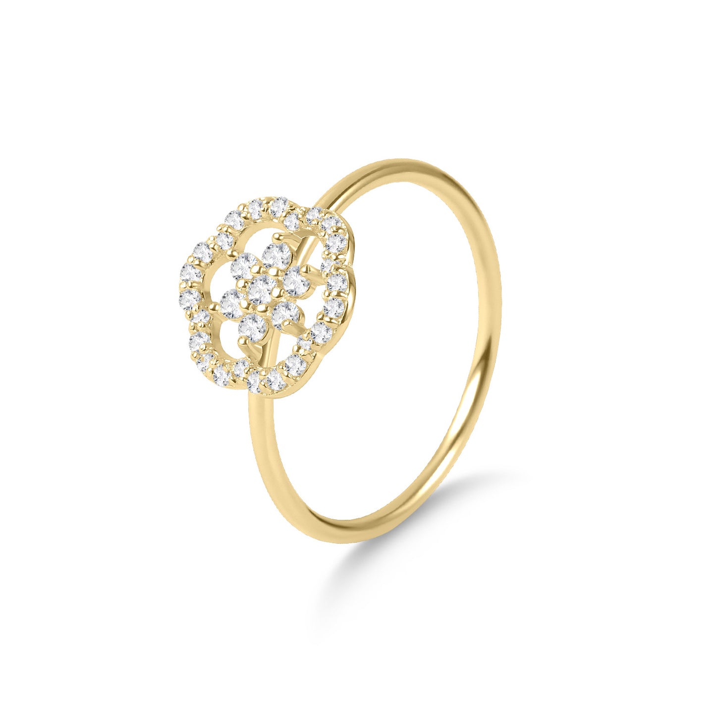 Niche Design S925 Silver Moissanite Heart Butterfly Ring