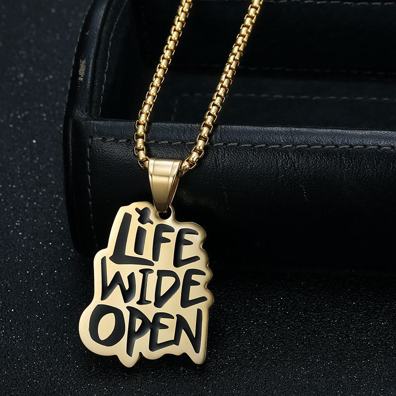 Punk Hip Stainless Steel Pendant Necklace