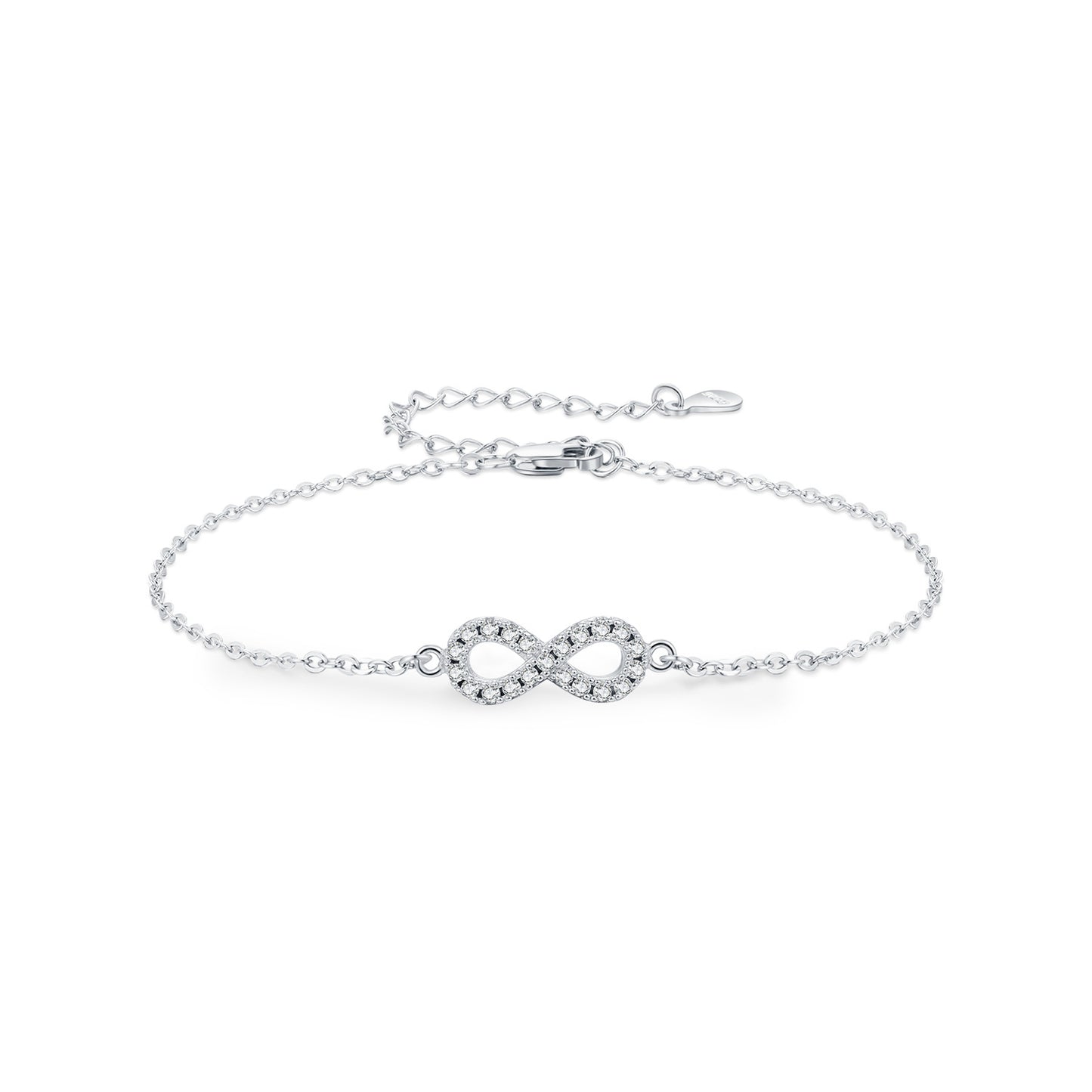 Planderful Moissanite Sparkling Bracelet – Elegant Sterling Silver Design